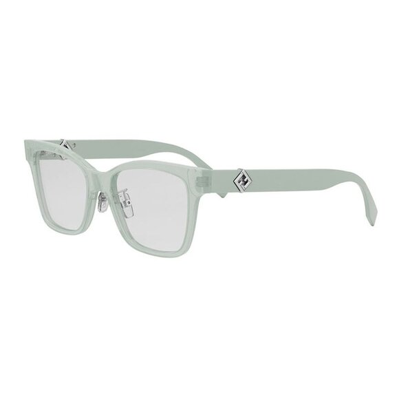 NEW FENDI EYEGLASSES FE50117F 093 UNISEX SHINY GREEN SQUARE EYEWEAR - Picture 1 of 3